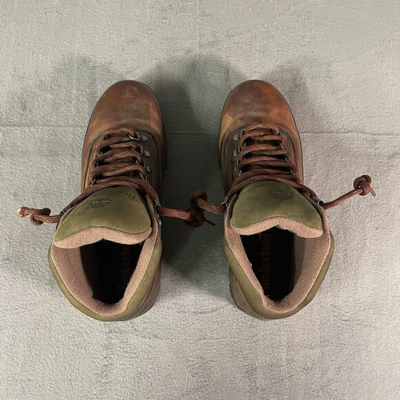 Timberland Euro Hiker 95100 Brown Leather Ankle Hiking Boots Women's Size 8M - Picture 5 of 8